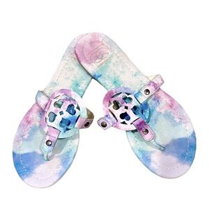 ⭐️GUC Everglades Watercolor‎ Tie Dye Sandals Size 9 Never Worn